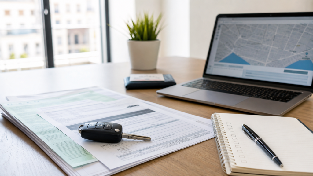 Used car transfer paperwork and DGT vehicle check for expats in Spain